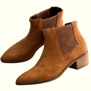 Cole Haan Tan Suede Ankle Booties